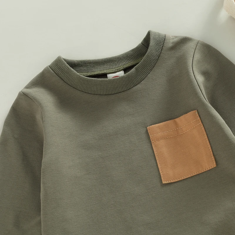 Conjunto de otoño para niño pequeño: chándal de rayas - imagen 4
