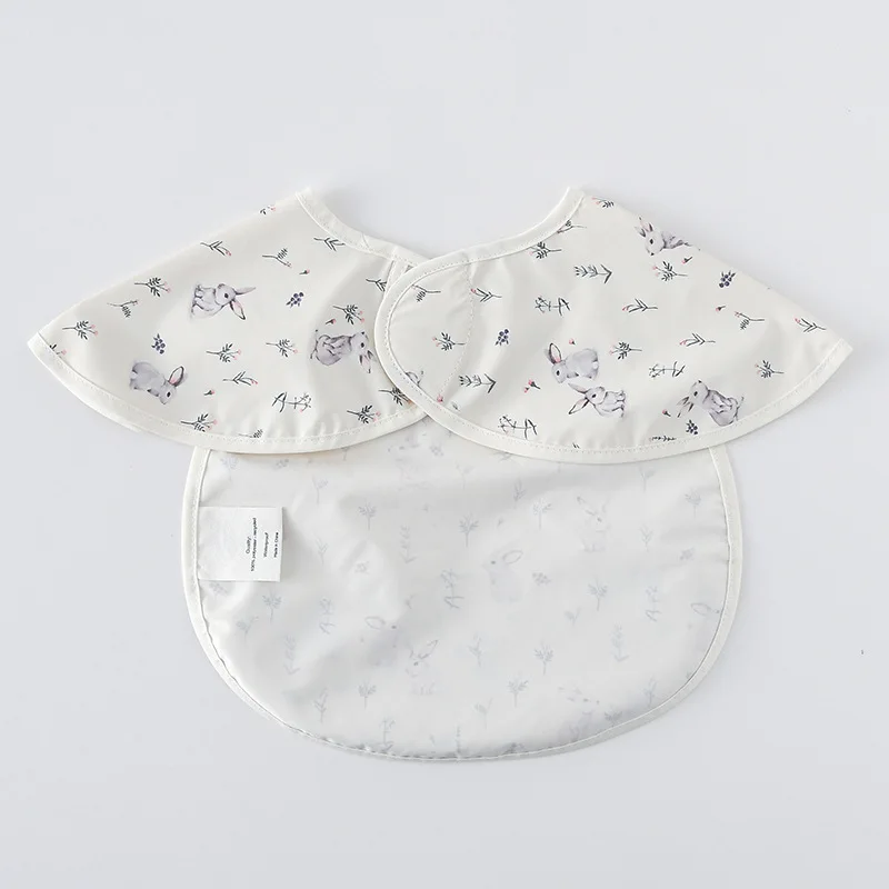 Babero impermeable de manga corta para bebé – Estampado infantil - imagen 5