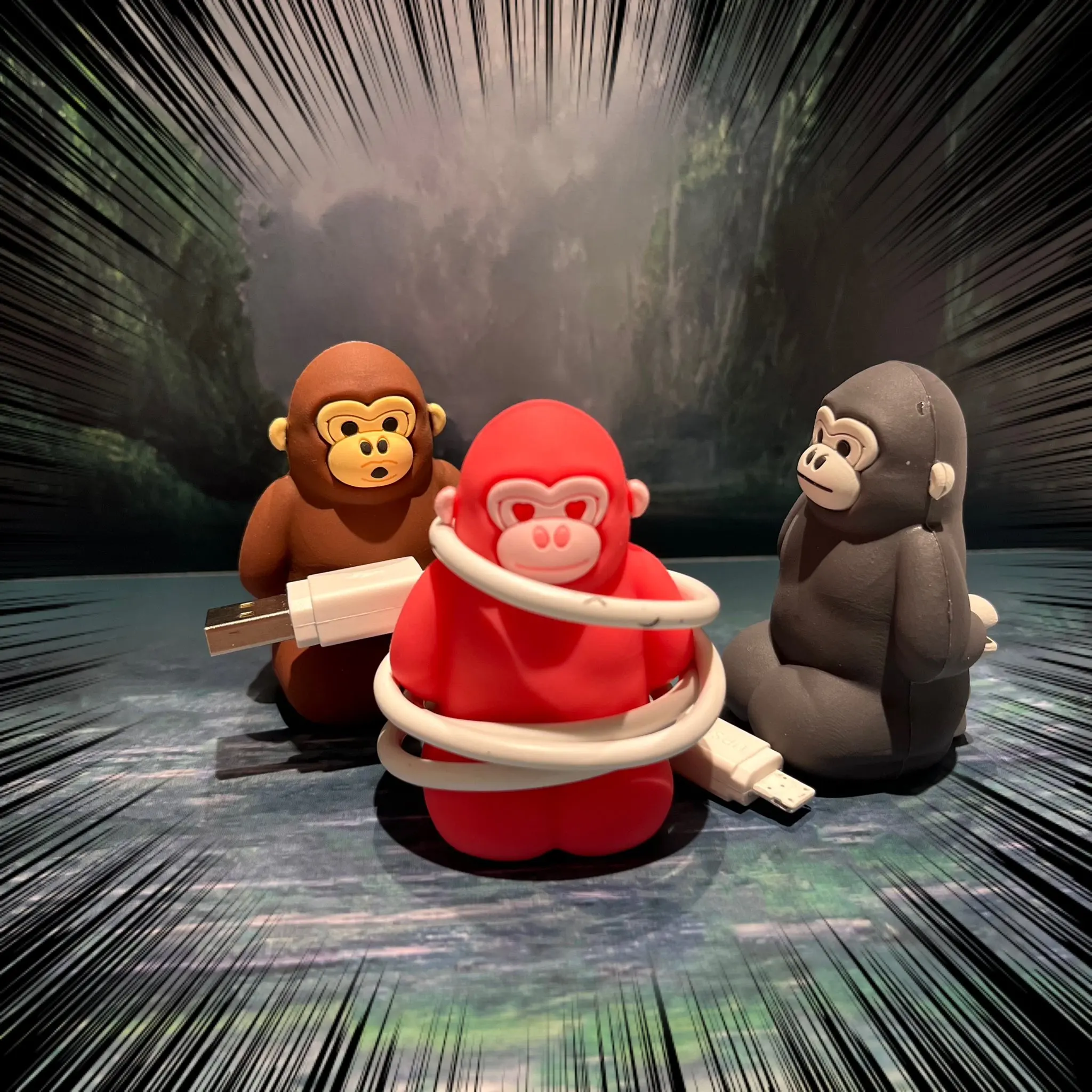 Amuse figura coleccionable de gashapon gorila Gori-kun - imagen 2