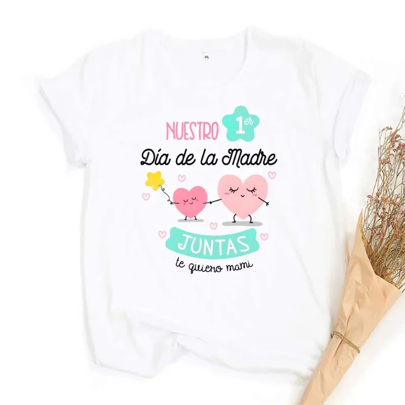 Conjunto Día de la Madre mamá y bebé: camiseta y pelele - imagen 2