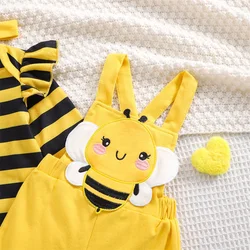 Tregren conjuntos de pelele bebé recién nacido niña con parche abeja