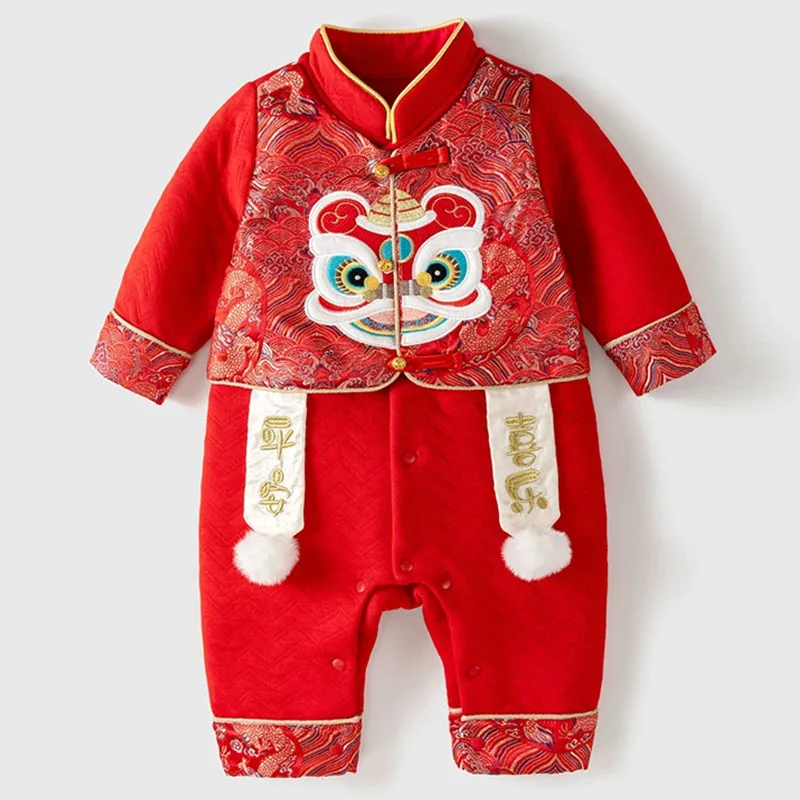 Conjunto de bebé manga larga para primavera y otoño bordado