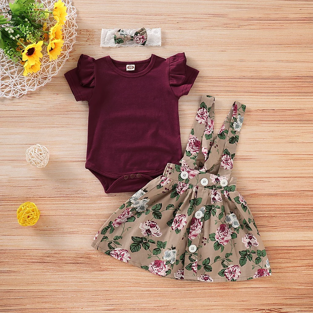 Conjunto navideño niña 0-18m: pelele corto, falda con tirantes - imagen 5