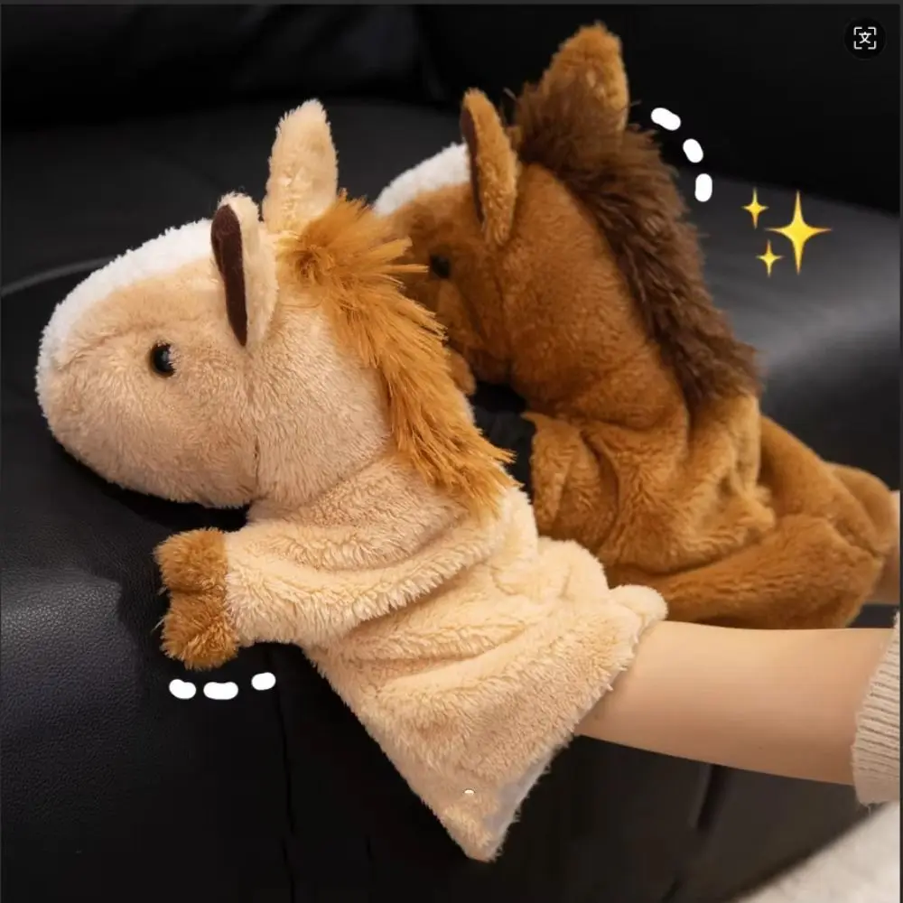 Marioneta de mano de caballo para contar cuentos, suave - imagen 4