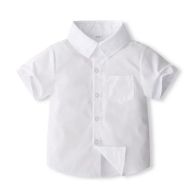 Conjunto de verano para niño pequeño con corbata de caballero