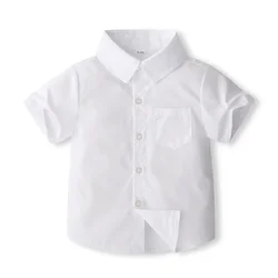 Conjunto de verano para niño pequeño con corbata de caballero