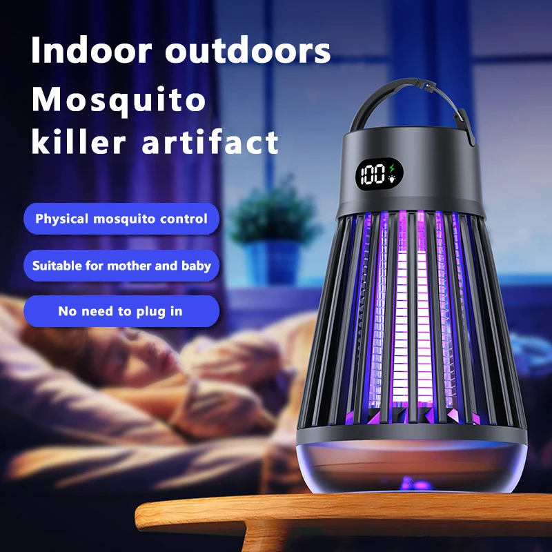 Lámpara antimosquitos eléctrica portátil USB para exterior e interior - imagen 3