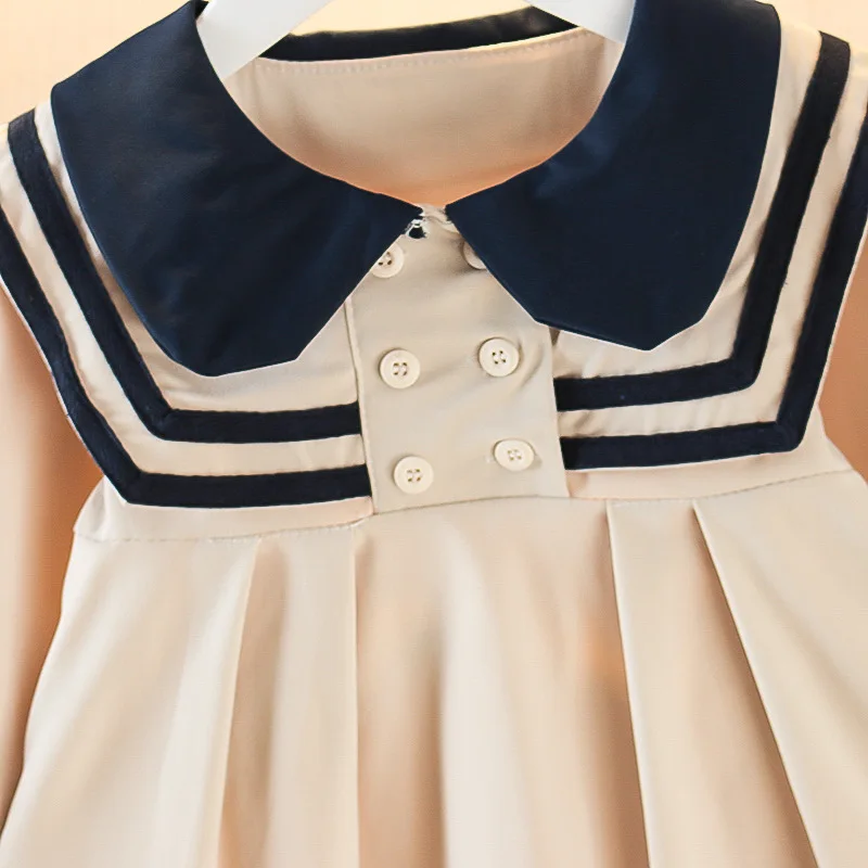 Vestido de algodón manga larga para niña, primavera y otoño - imagen 5