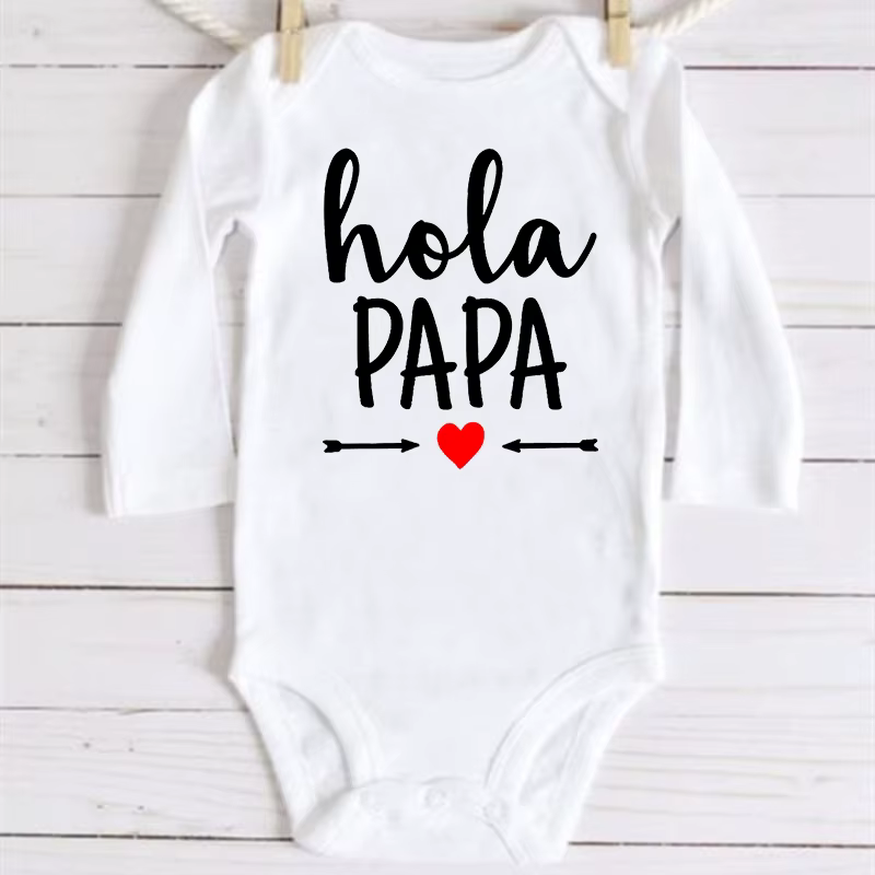 Mono manga corta bebé – Regalo perfecto para papá - imagen 2