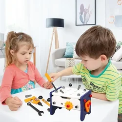 Juego de bloques de tornillo con herramientas para niños