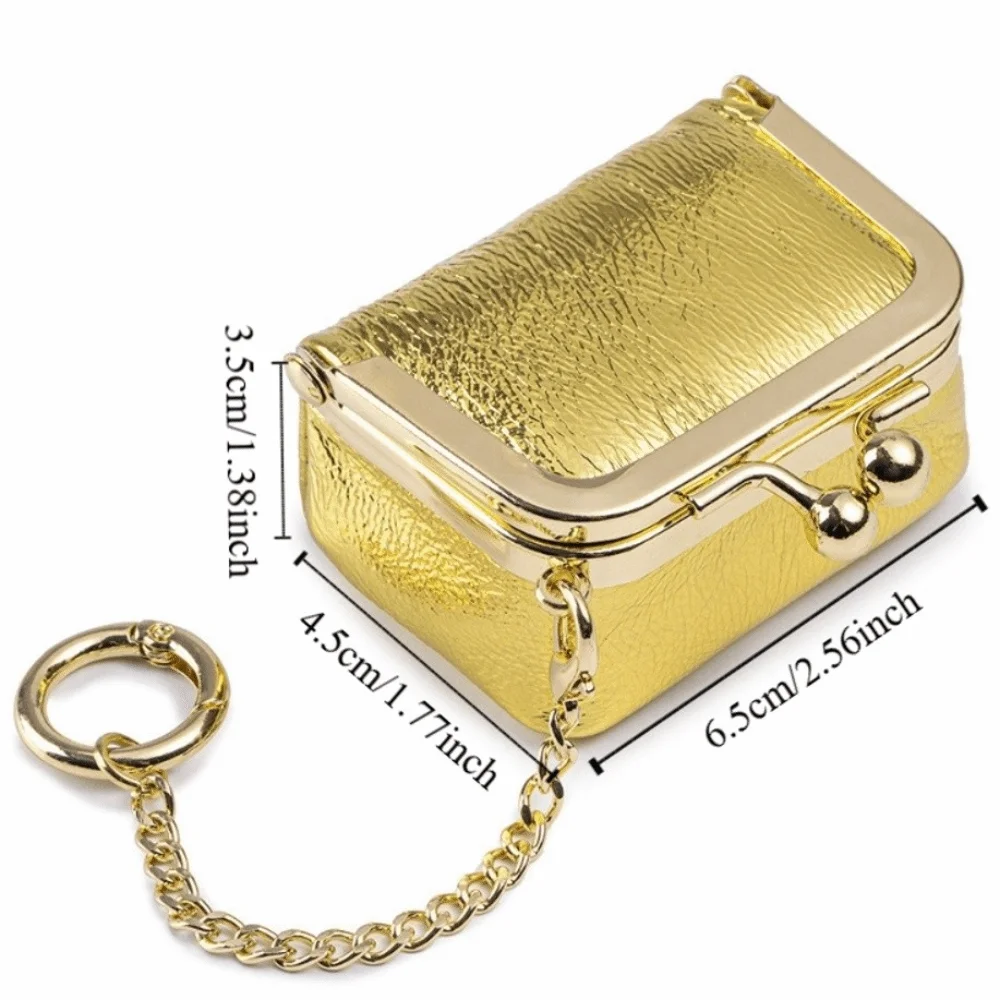 Caja joyero de cuero con broche para pendientes, collares y monedero - imagen 3