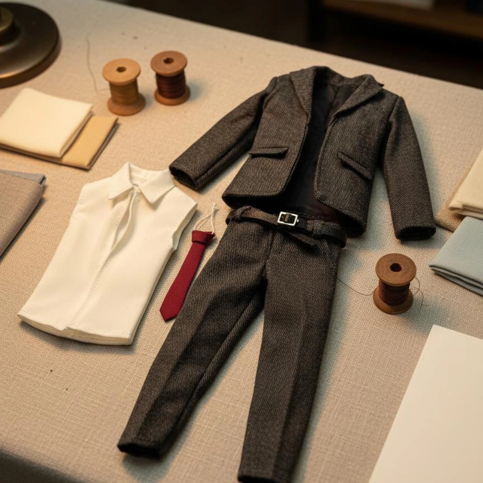 Conjunto de traje elegante para figura masculina coleccionable - imagen 2