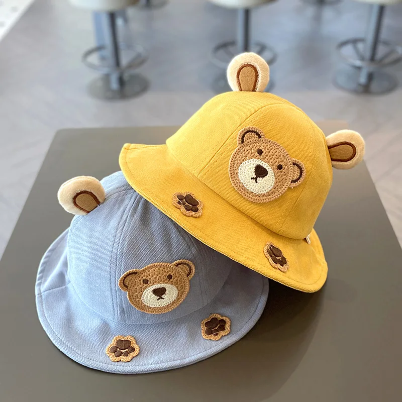 Gorra infantil orejas oso – Protección solar niños transpirable - imagen 3