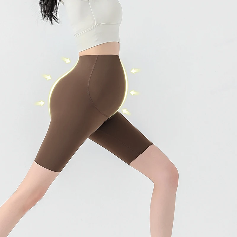 Leggings de maternidad finos sin costuras para yoga y verano - imagen 4