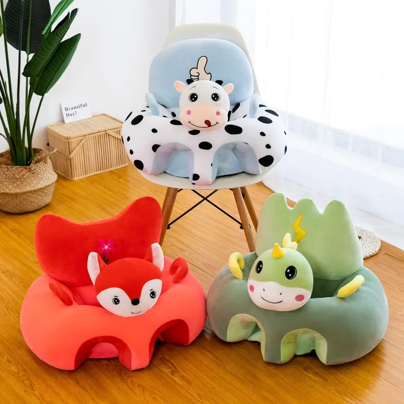 Funda sofá para asiento bebé felpa algodón dinosaurio infantil - imagen 2
