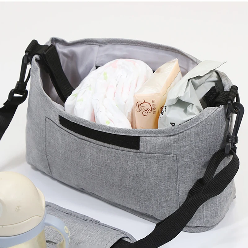Bolsa de pañales para cochecito: gran capacidad y diseño cruzado - imagen 5