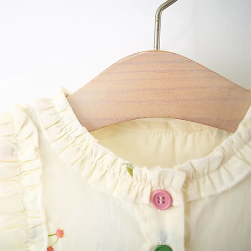Vestido de princesa sin mangas con flores para niña y sombrero - imagen 3