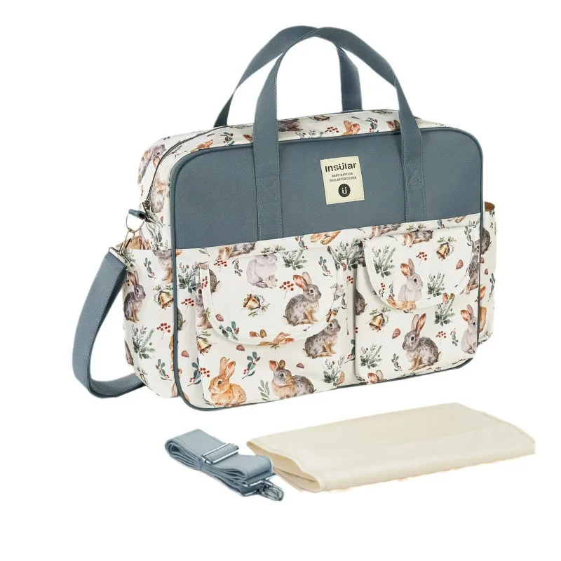 Bolsa de pañales multifunción bandolera para mamá de gran capacidad - imagen 5
