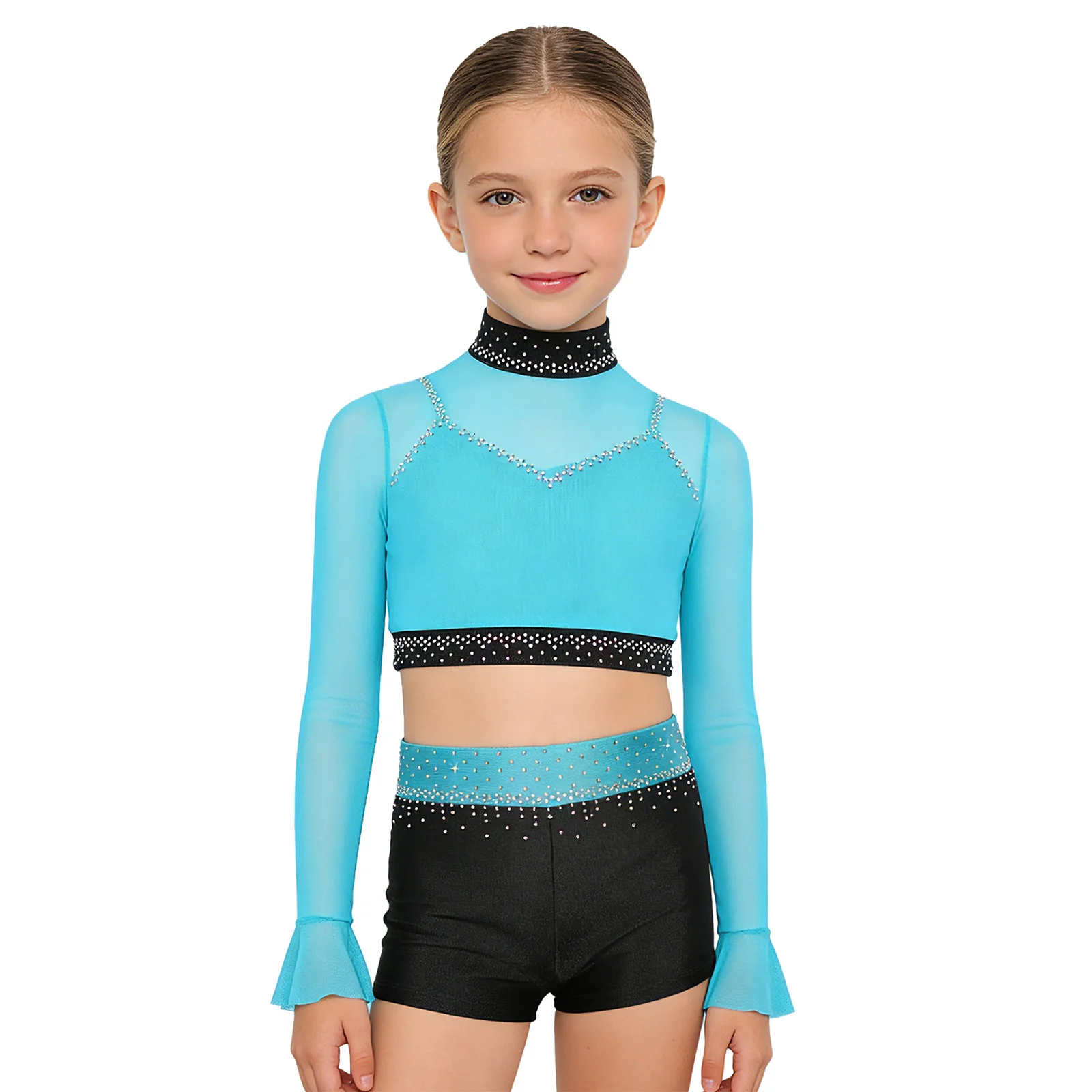 Diseño del top con cuello alto
