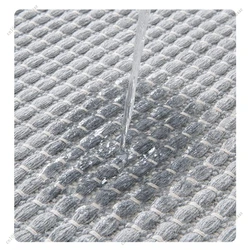 Alfombra de baño tejida premium con borlas, absorbente y duradera