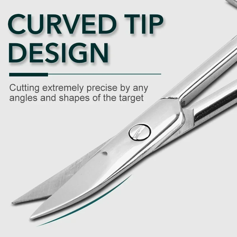 Tijeras de manicura de acero inoxidable profesionales para cutículas - imagen 4