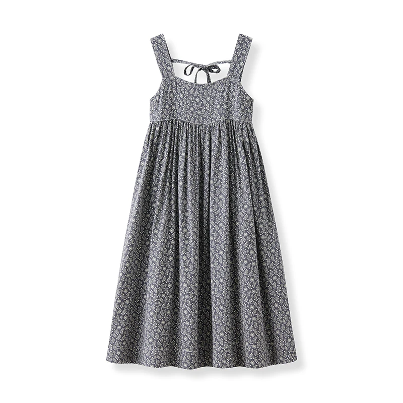 Vestido floral niña verano – Mameluco algodón a juego madre e hija - imagen 3