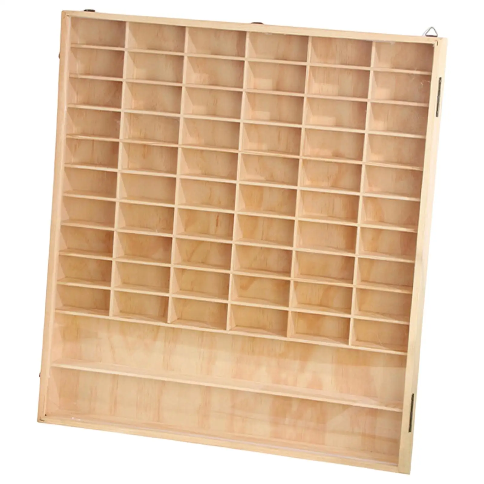 Vitrina de madera para coches de juguete y estante de exhibición mural