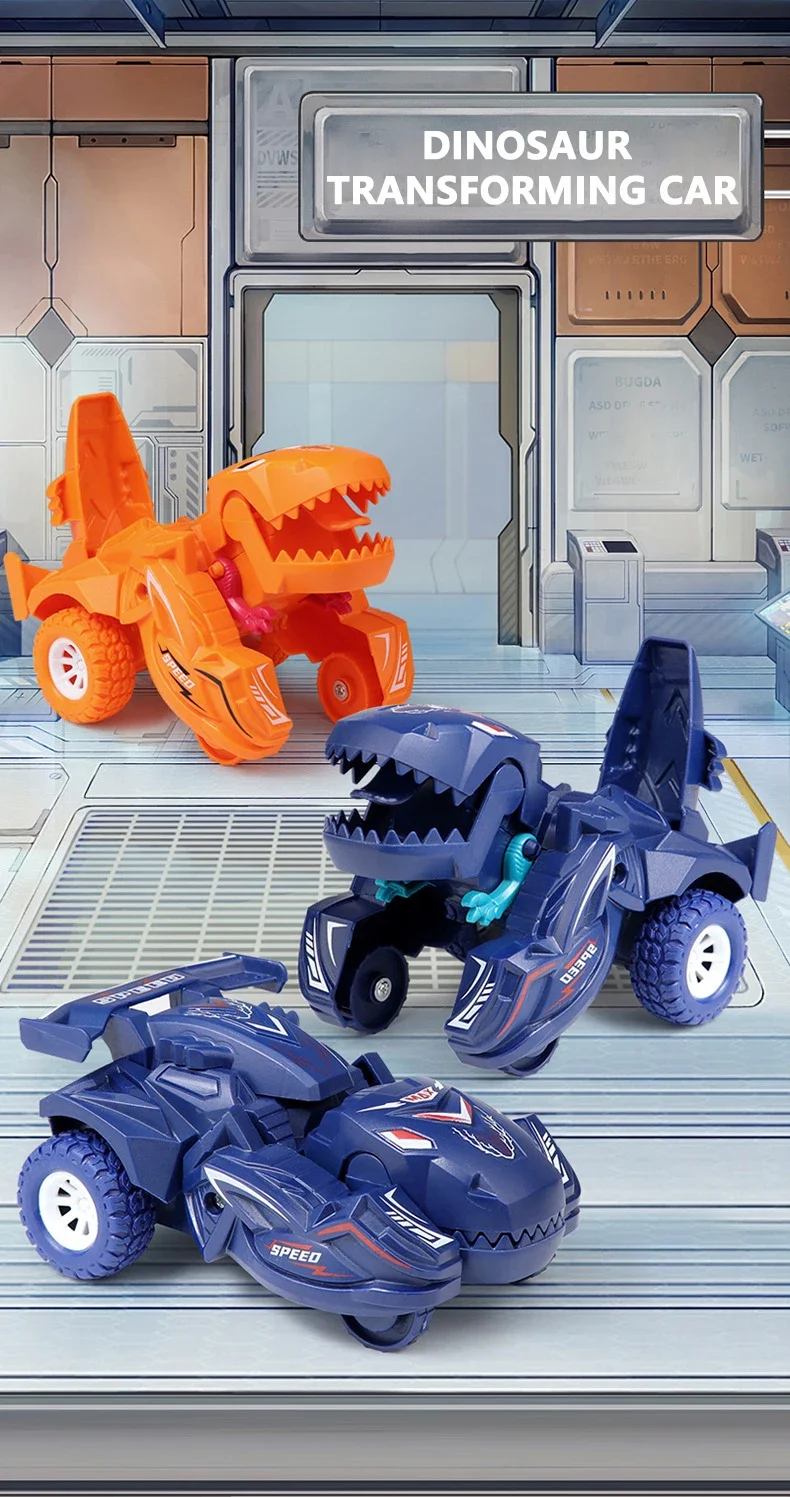 Camión monstruo dinosaurio transformable