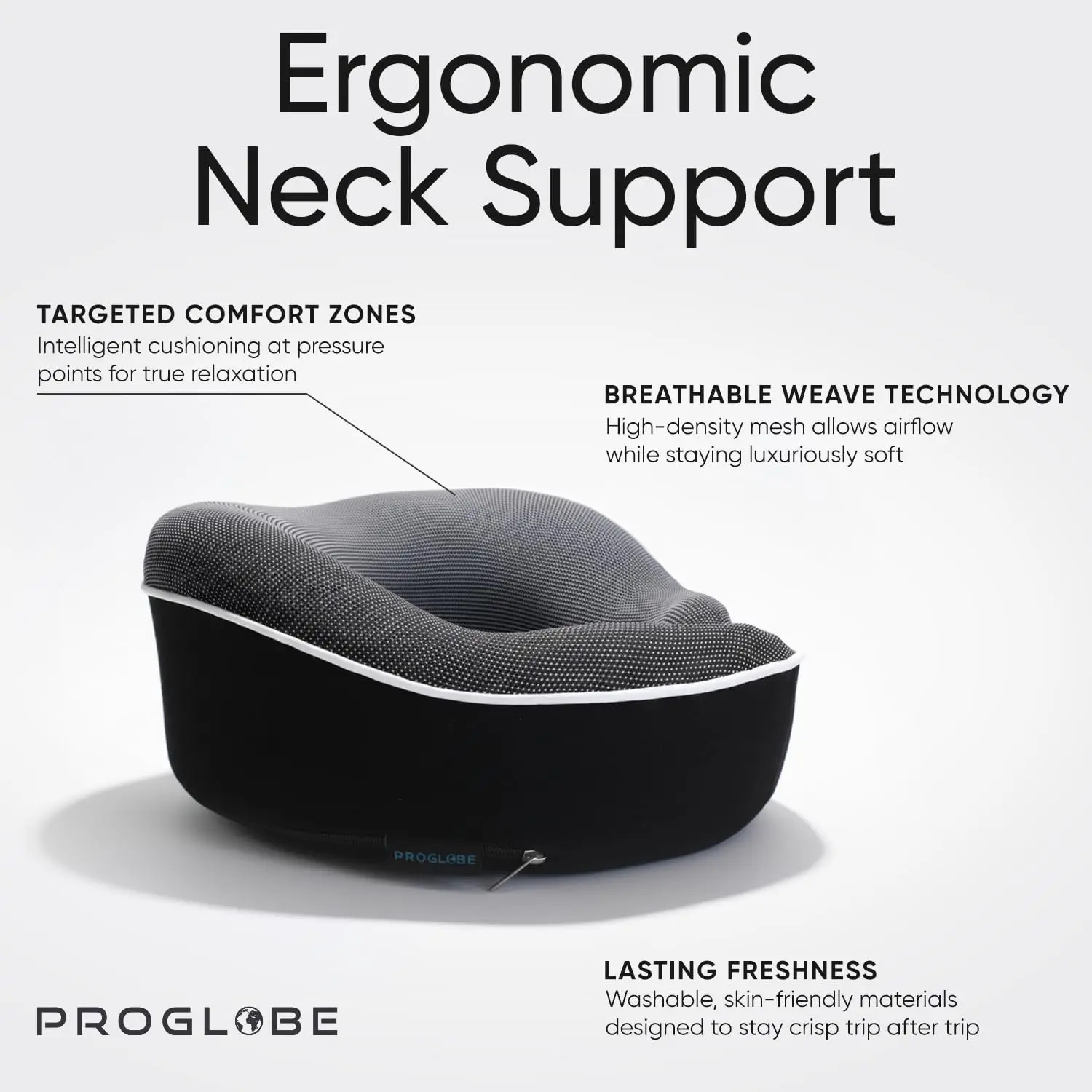 Almohada ortopédica cervical viscoelástica 360° para el cuello - imagen 3