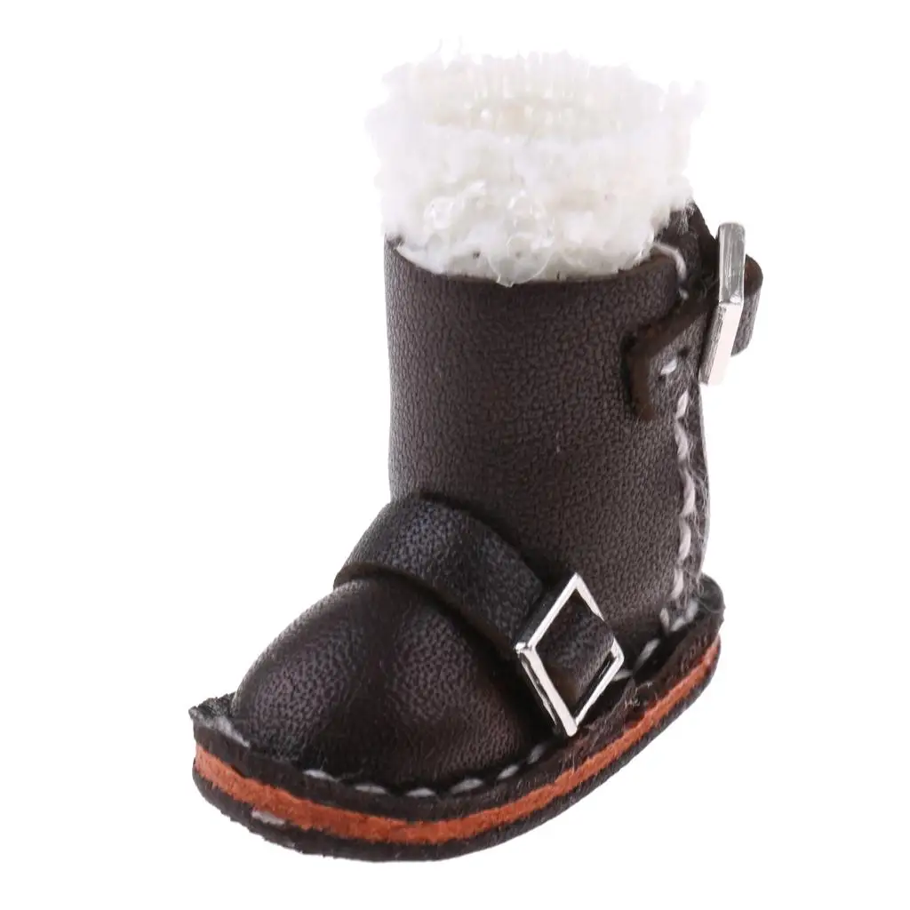 Botas para muñecas Blythe de piel sintética con hebilla y encaje - imagen 4