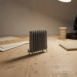 Calentador de casa de muñecas miniatura detallado para aficionados