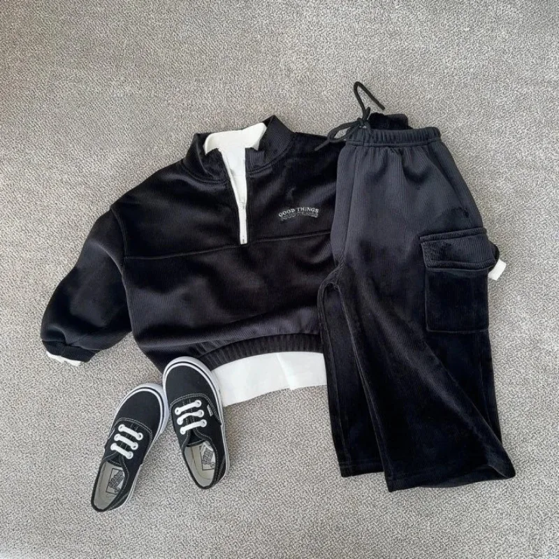 Conjunto invierno niño: suéter manga larga y pantalón - imagen 2