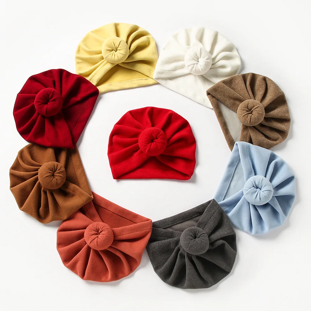 Gorro de lana suave para bebé – Cálido turbante de invierno - imagen 3