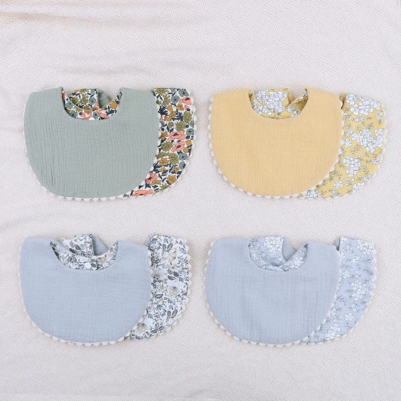 Babero para bebé transpirable y reversible unisex con cierre a presión - imagen 5