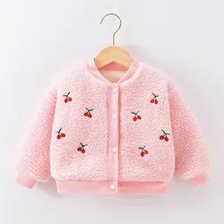 Abrigo de lana gruesa para niña pequeña – Cálido de otoño-invierno