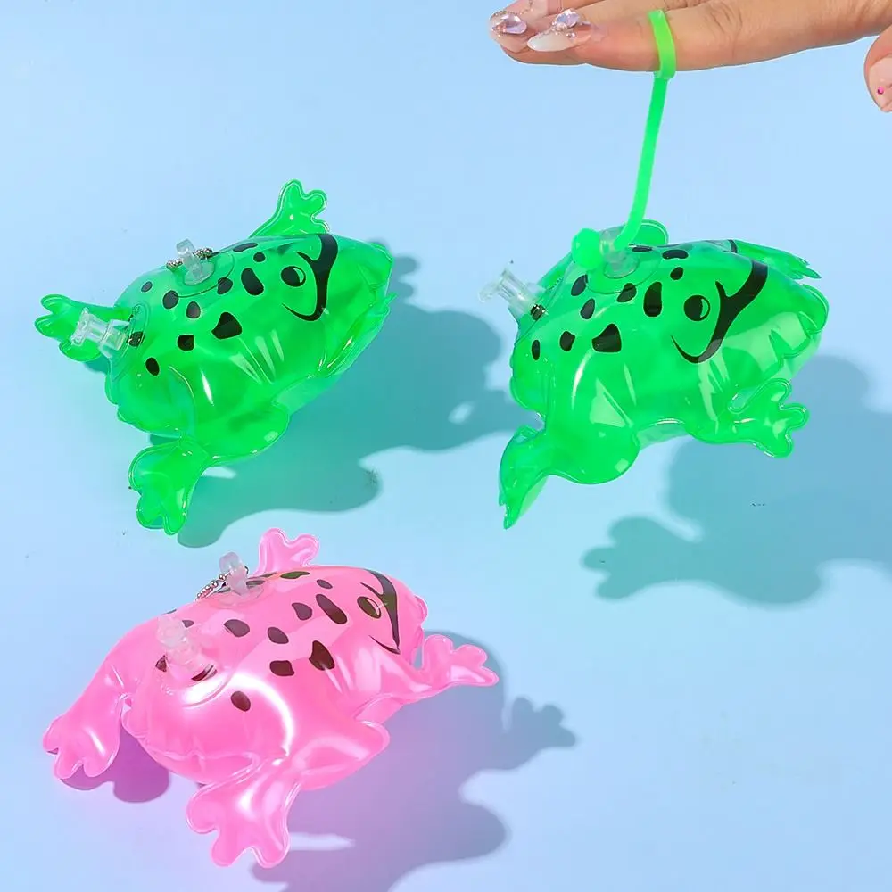 Juguete globo inflable rana luminosa verde para niños - imagen 4