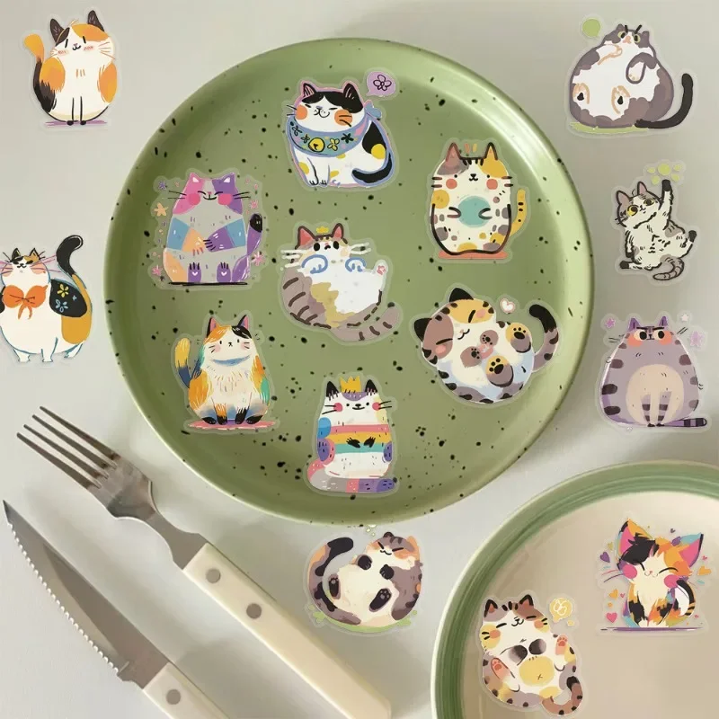 Pegatinas infantiles de gato y animales para recortar y decorar