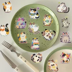 Pegatinas infantiles de gato y animales para recortar y decorar