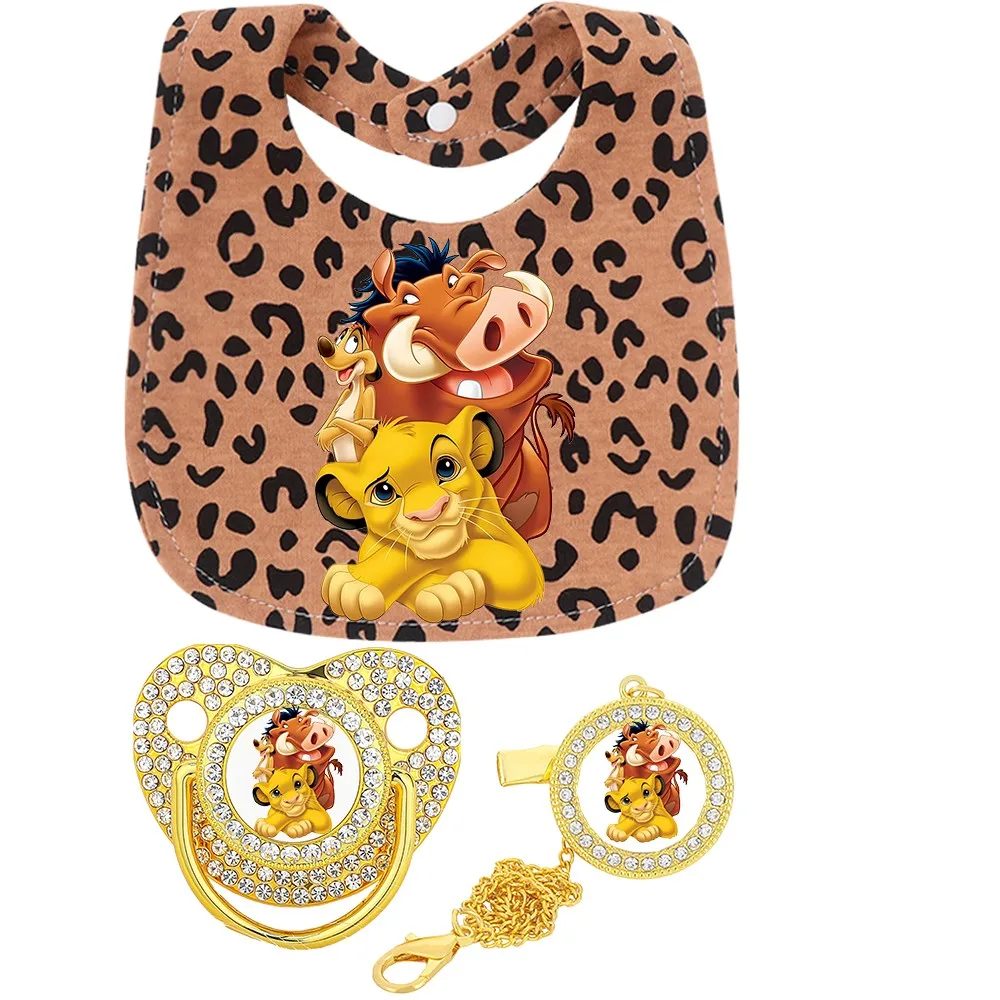 Juego de baberos leopardo con anillos para dentición - imagen 5