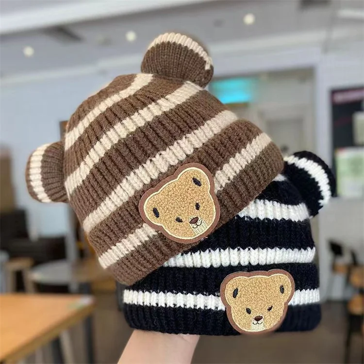 Gorro ganchillo bebé rayas