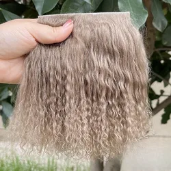 Extensiones rizadas en piel de oveja para BJD y pelucas