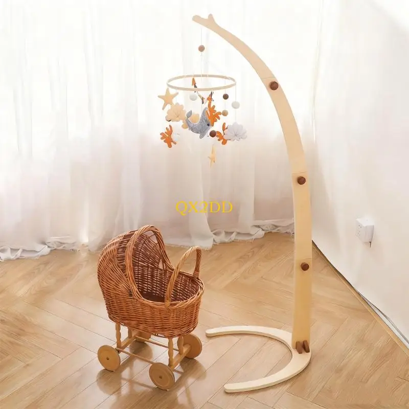 Móvil de cuna bebé de madera temática océano, ballena y corales - imagen 4