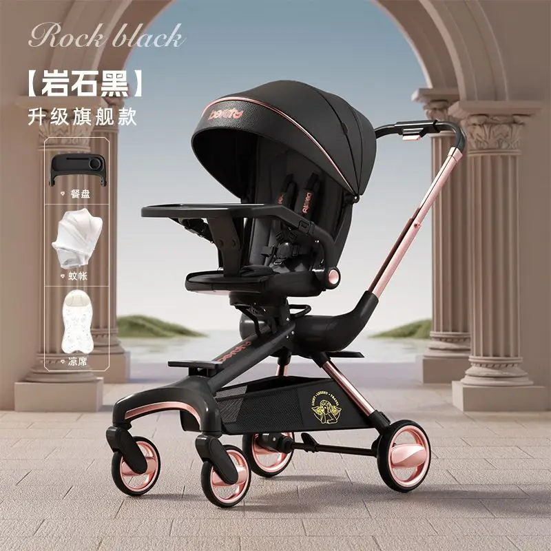 Andador para bebés plegable con clic: camina, se sienta o acuesta - imagen 3