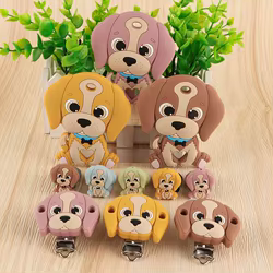 Cuentas de silicona con forma de perro para pulseras Infantiles – Manualidades seguras