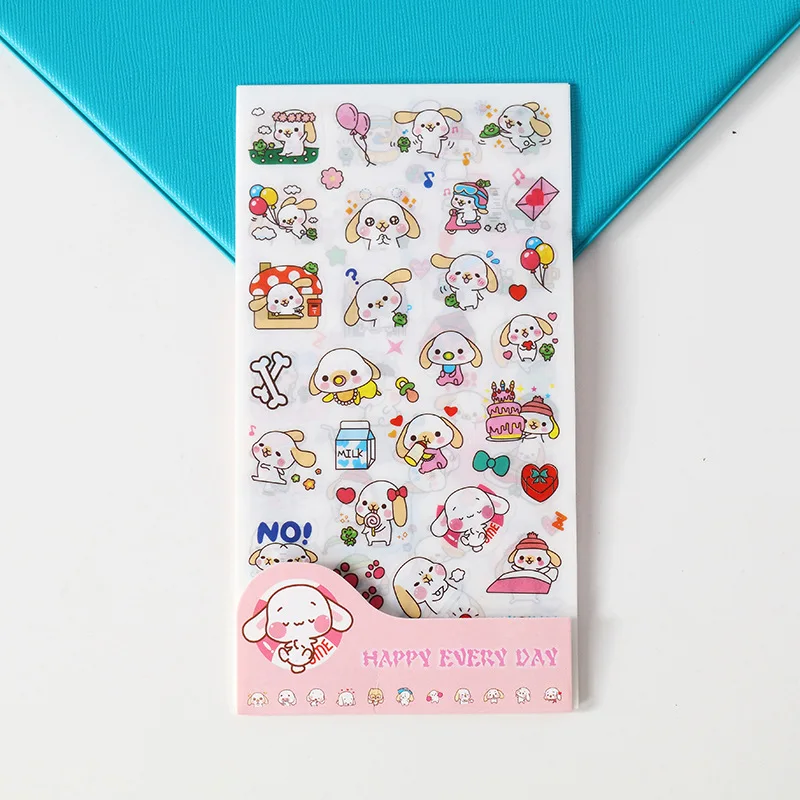 Pegatinas impermeables de PVC transparentes con dibujos animados - imagen 4