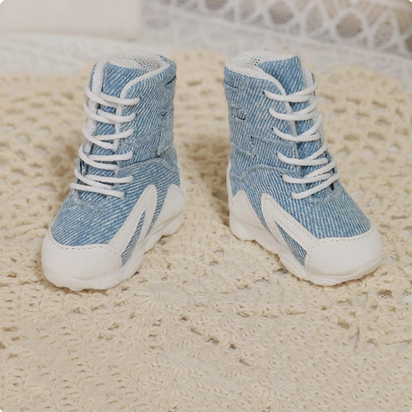 Zapatos para muñecas BJD hechos a mano con cierre de cordones - imagen 2