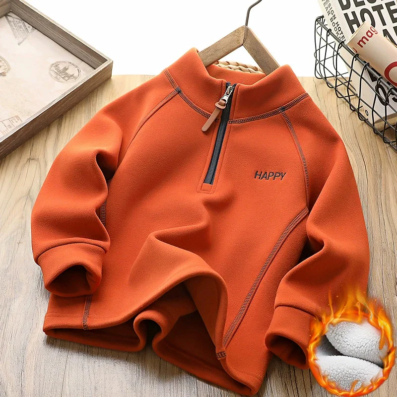 Sudadera gruesa de lana para invierno infantil, cálida y cómoda - imagen 5