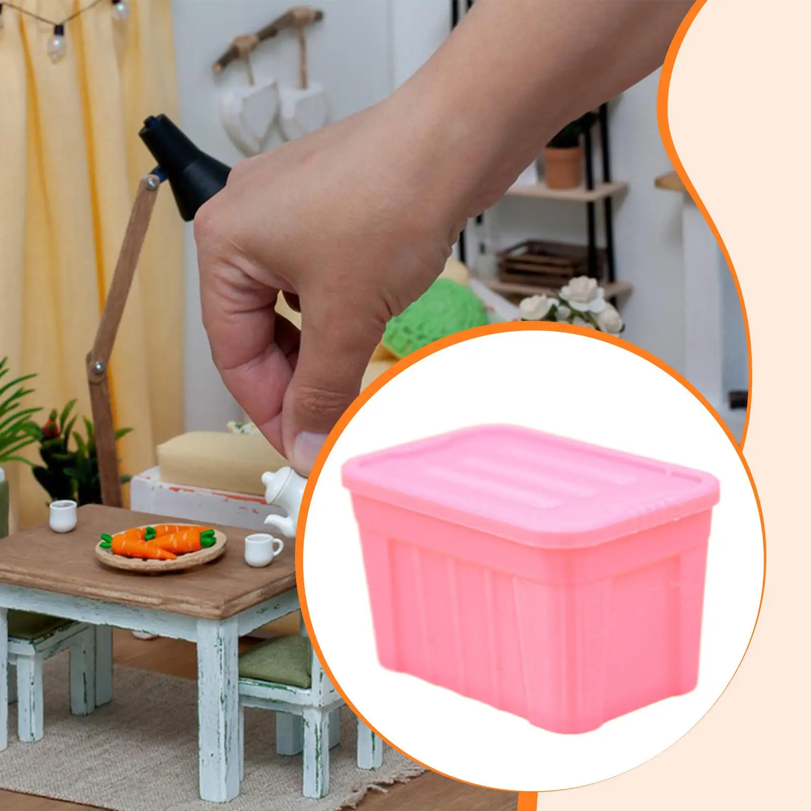 Mini organizador con tapa para maquetas de tren y accesorios - imagen 4