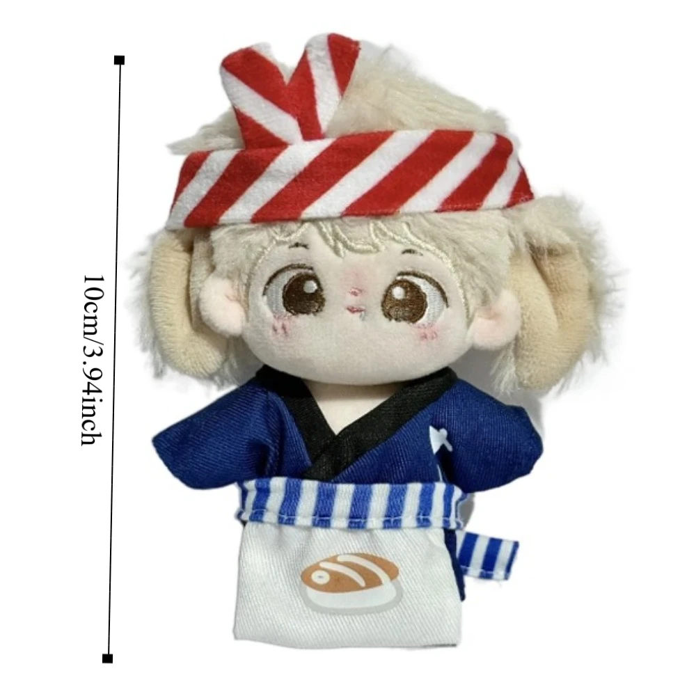 Ropa de muñeca de algodón estilo japonés para chef sushi con delantal - imagen 5