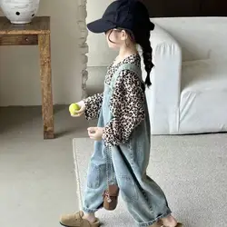 Pantalones vaqueros sueltos para niños y niñas de otoño
